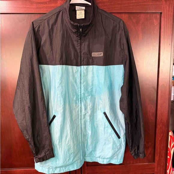 Speedo Other - Vintage 90s Men’s Speedo Windbreaker Jacket Teal & Black – Medium – Made in USA